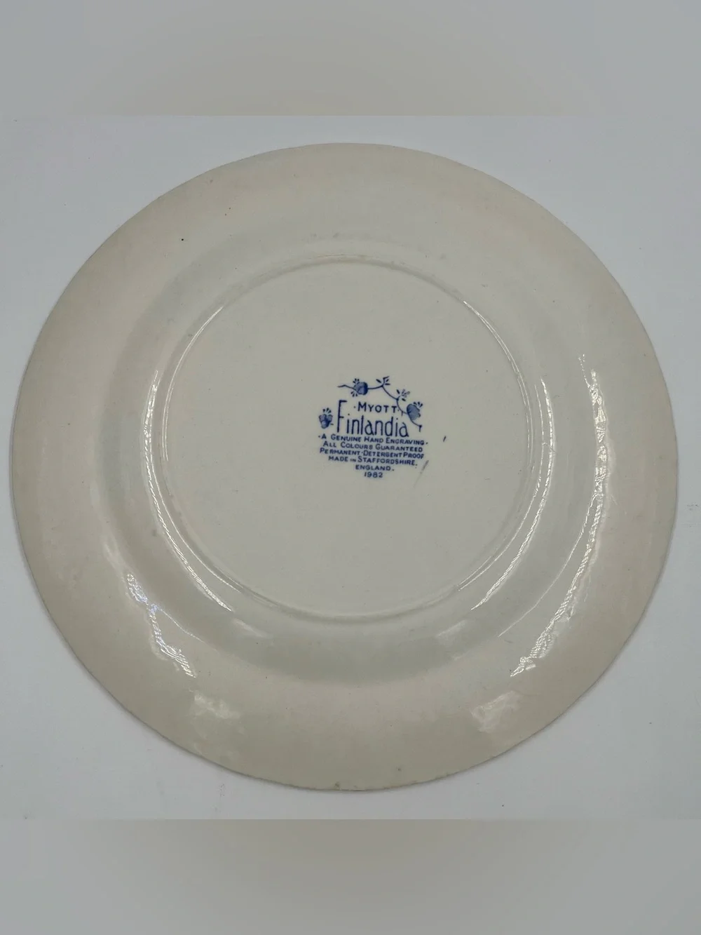Myott Finlandia Blue White Floral Dinner Plate 10